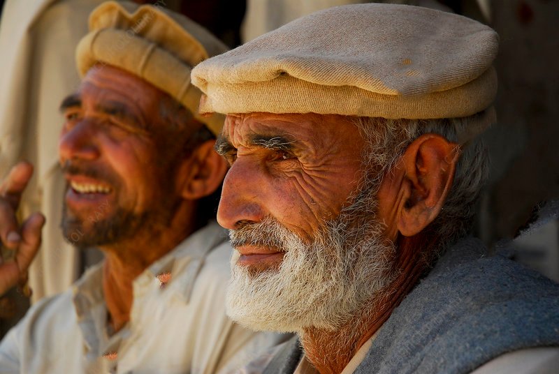 Editorial use only  
Portrait of two Balti men, Skardu, Pakistan, June 2007.